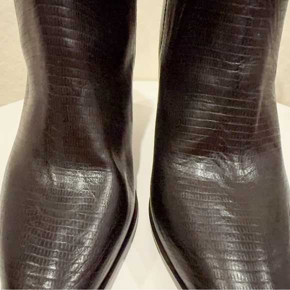 Kaanas Mizar Square Tip Slim High Heel Booties in Black NWOT Size 6M - Picture 3 of 12